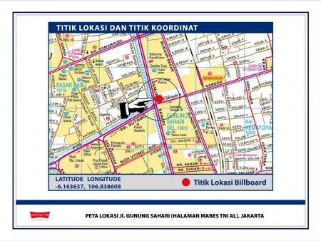Billboard<br>LED Jl. Gunung Sahari (Halaman Mabes TNI-AL), Jakarta 20200624 lok jl gunung sahari hal armabar jkt