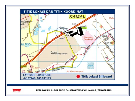 Billboard<br>LED Jl. Tol Sedyatmo KM.31+400 A, Tangerang 20200624 lok jl tol sedyatmo km 31400 a tangerang