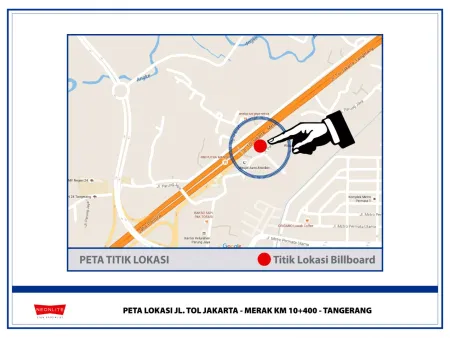 OUT DOOR Lokasi Jl. Tol Jakarta-Merak KM.10+400, Tangerang lok jl tol jakarta merak km 10400 tangerang
